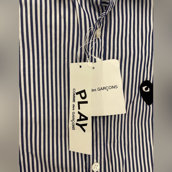 NWT CDG Play Striped Shirt - Picture 8 of 10